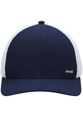 Men's Hurley Navy, White League Trucker Snapback Hat - Navy, White