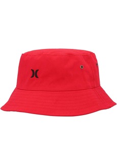 Men's Hurley Red Logo Bucket Hat - Red