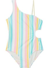 Hurley One-Piece Cut Out Swim Suit (Big Kid)