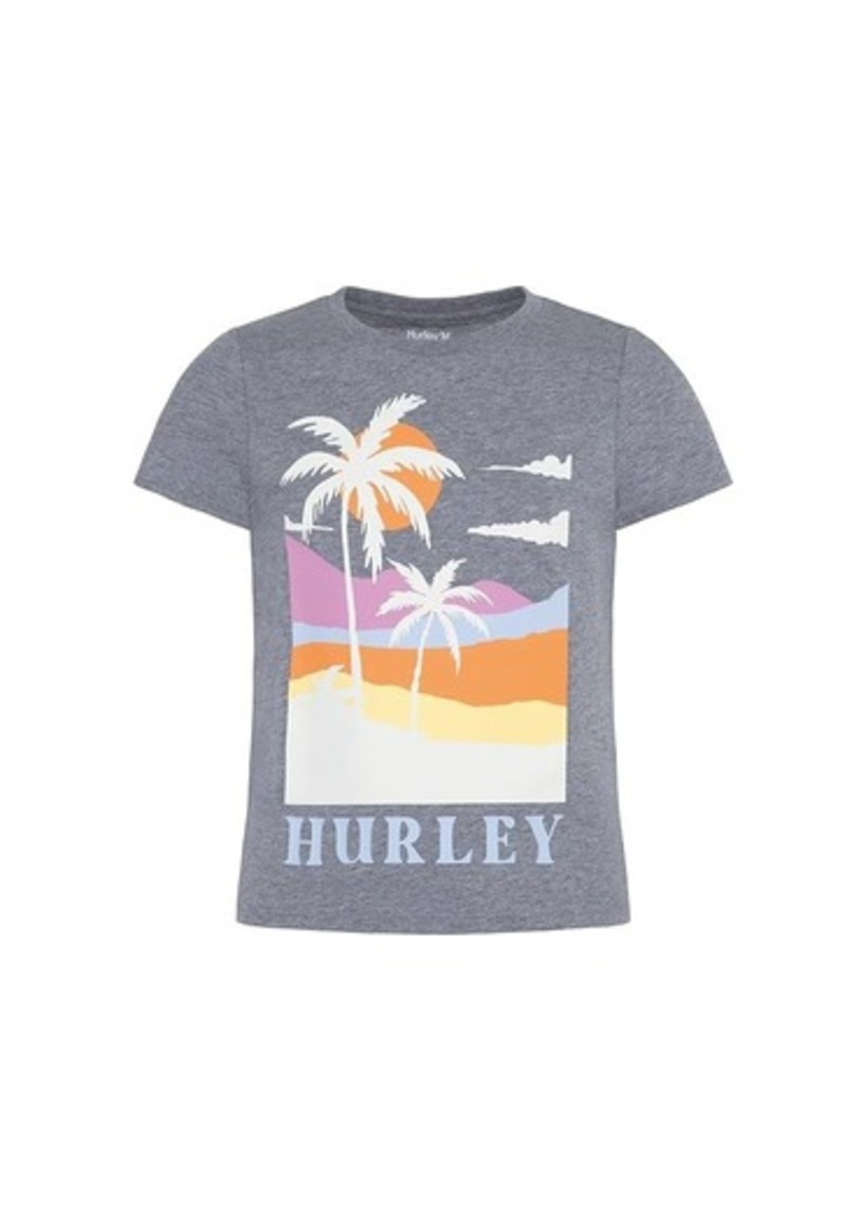 Hurley Palm-Scape Baby Tee (Big Kid)