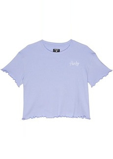 Hurley Ribbed Boxy Graphic T-Shirt (Big Kids)
