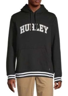 Hurley Varsity Striped Logo Fleece Hoodie