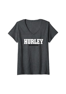 Womens Hurley High School Football HS V-Neck T-Shirt