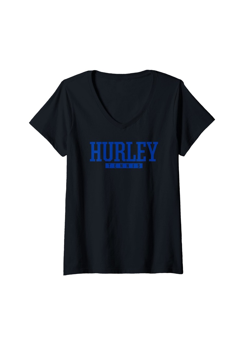 Womens Hurley High School Tennis V-Neck T-Shirt