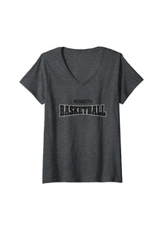 Womens Hurley Midgets Basketball Warp HS V-Neck T-Shirt