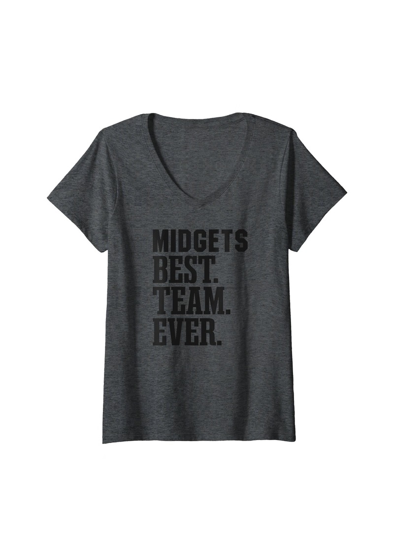 Womens Hurley Midgets Best Ever HS V-Neck T-Shirt