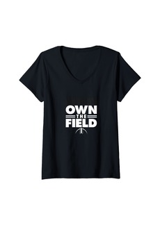 Womens Hurley Midgets Own the Field V-Neck T-Shirt