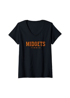 Womens Hurley Midgets Tennis V-Neck T-Shirt