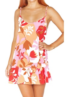 Hurley Solstice Floral Cover-Up Dress in Pink Posey Floral at Nordstrom
