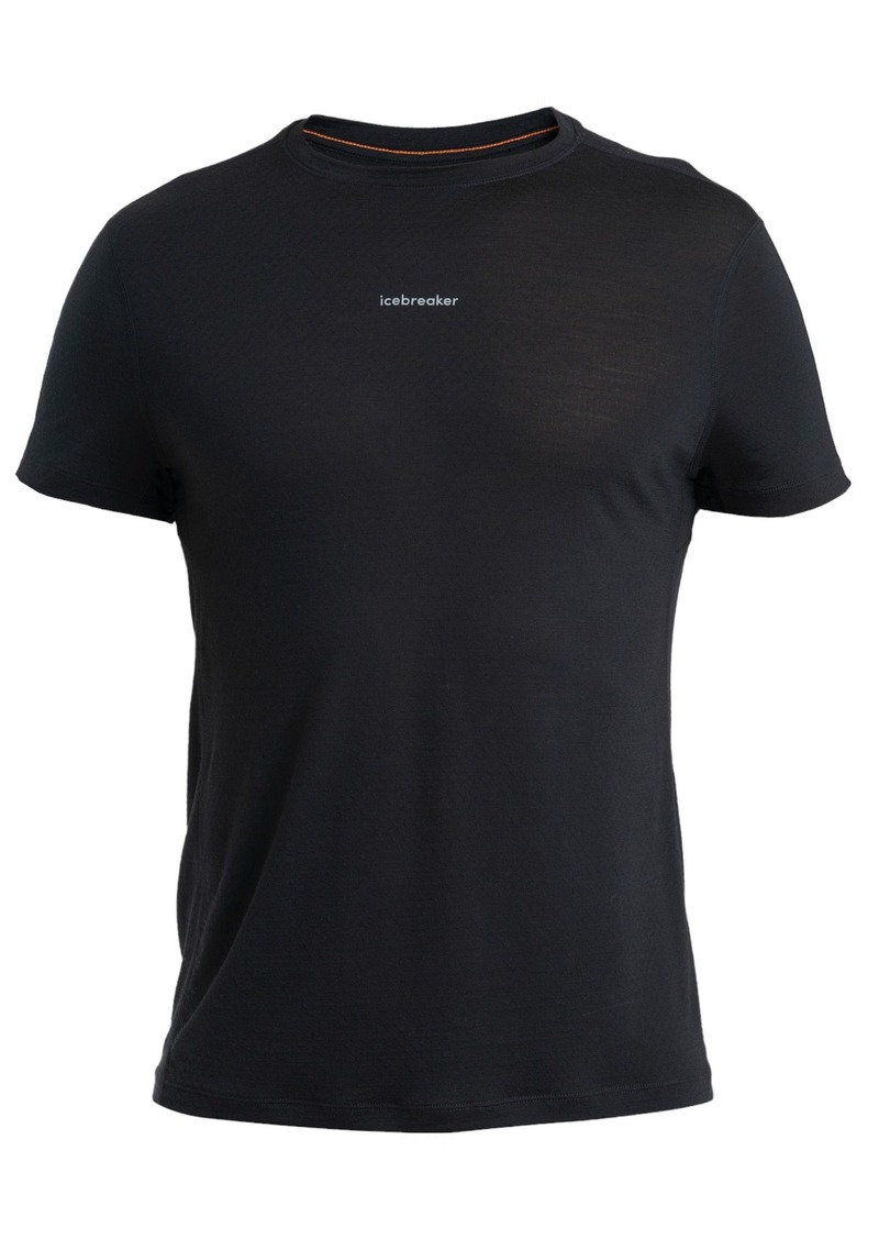 Icebreaker Men's 125 ZoneKnit Merino Short Sleeve T-Shirt, Medium, Black | Father's Day Gift Idea