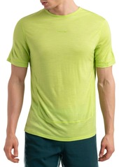 icebreaker Men's 125 ZoneKnit Merino Thermal Short Sleeve Shirt, Medium, Gray