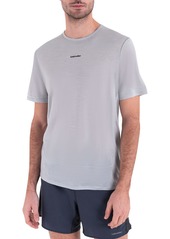 icebreaker Men's 125 ZoneKnit Merino Thermal Short Sleeve Shirt, Medium, Gray | Father's Day Gift Idea