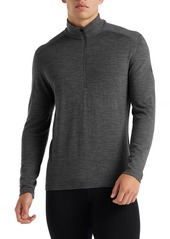 Icebreaker Men's 260 Tech Long Sleeve Half Zip Jacket, Small, Gray