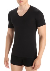 icebreaker Men's Anatomica Short Sleeve V-Neck Top, Medium, Black