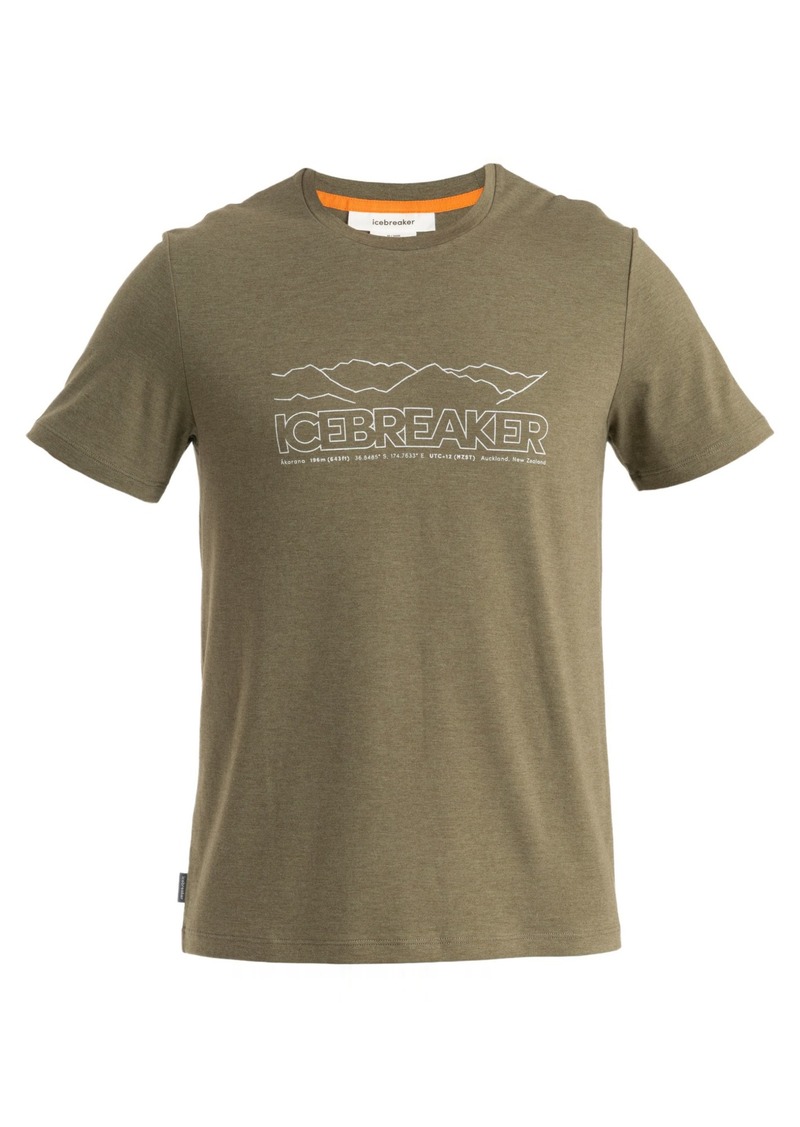 icebreaker Men's Central Classic Short Sleeve T-Shirt, Medium, Green