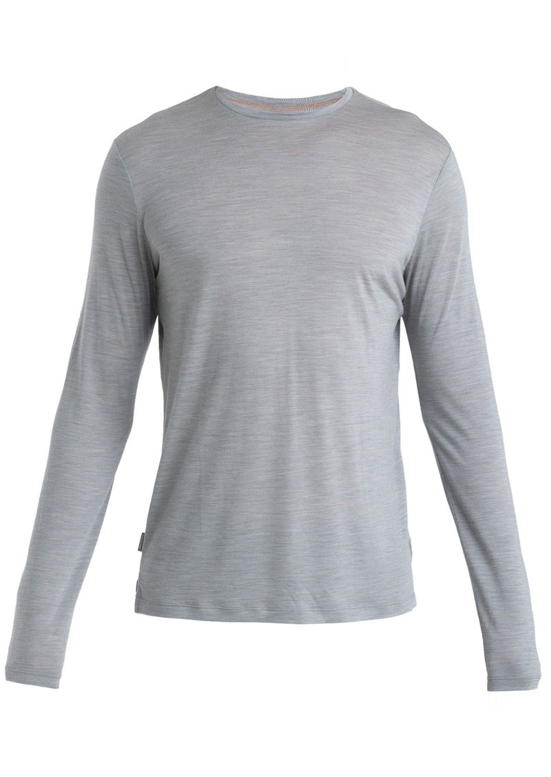 Icebreaker Men's Merino 125 Cool-Lite Sphere III Long-Sleeve Shirt, Medium, White | Father's Day Gift Idea