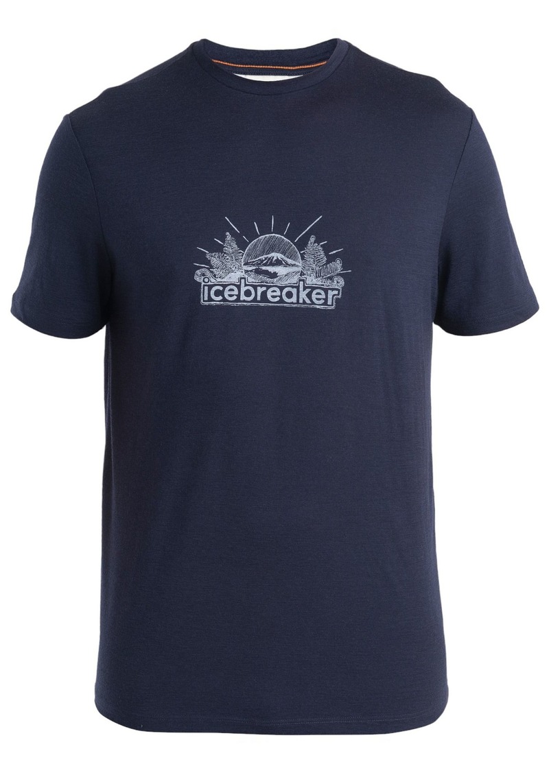 Icebreaker Men's Merino 150 Tech Lite III Short Sleeve T-Shirt, Medium, Blue | Father's Day Gift Idea