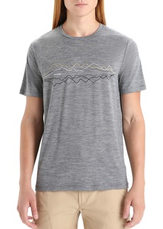 Icebreaker Men's Merino Tech Lite II Short Sleeve T-Shirt, Large, Gray