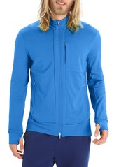 Icebreaker Men's Quantum III Long Sleeve Full-Zip Jacket, Medium, Blue