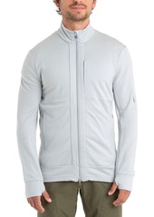 Icebreaker Men's Quantum III Long Sleeve Full-Zip Jacket, Medium, Blue | Father's Day Gift Idea