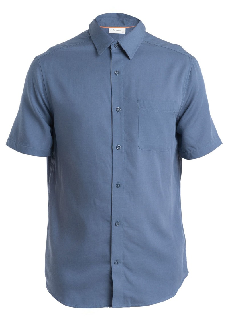 icebreaker Men's Steveston Short Sleeve Shirt, Large, Gray