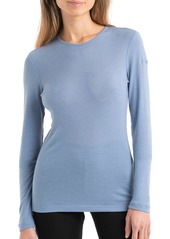 Icebreaker Merino 175 Everyday Women’s Shirts Long Sleeve Crew 100% Pure Merino Wool Base Layer for Women with Soft Ribbed Fabric - Thermal Shirt for Cold Weather