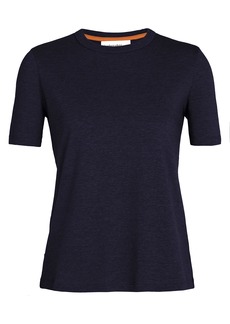 Icebreaker Merino Cool-Lite™ Women's Cotton T Shirts - Luxurious Cotton and Lyocell Blend Crewneck Short Sleeve Basic Tee