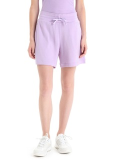 Icebreaker Merino Crush Women’s 5-Inch Inseam Lounge Shorts 100% Merino Wool Soft Comfy Sweat Shorts with Internal Drawcord Front Pockets for Yoga Relaxing - Premium