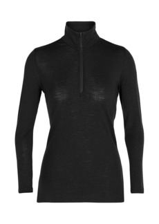 Icebreaker Merino Half Zip Thermal Long Sleeve 175gm for Women 100% Merino Wool Base Layer Soft Comfy Pullover for Women with Stretch Slim Fit - Cold Weather Thermal Shirt -