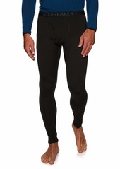 Icebreaker Merino Men's 200 Oasis Cold Weather Leggings With Fly Wool Base Layer Thermal Pants