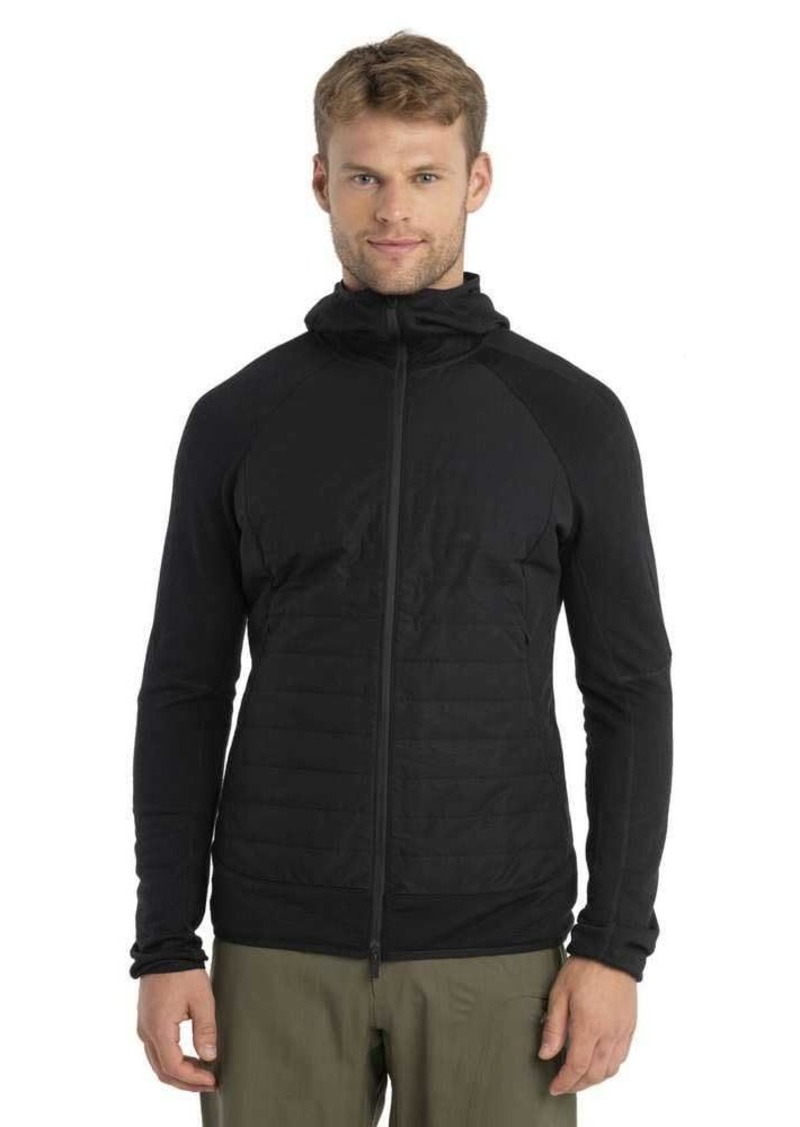 Icebreaker Merino Men's Quantum Hybrid Long Sleeve Zip Hoodie