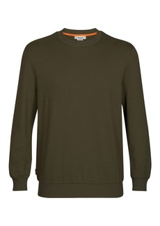 ICEBREAKER Merino Men's Standard Central Long Sleeve Casual Wool Lounge Sweatshirt Loden Green II