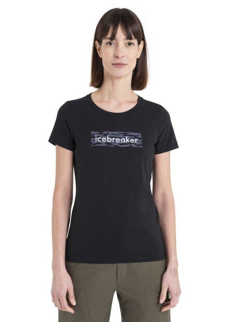 Icebreaker Merino Women's Central Graphic Short Sleeve Wool T-Shirt - Basic Casual Shirt