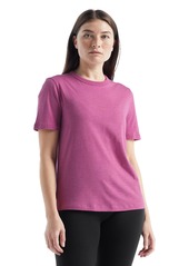Icebreaker Merino Women's Central Short Sleeve Wool Logo T-Shirt - Basic Casual Shirt