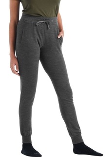 Icebreaker Merino Wool Crush Women’s Joggers Sweatpants - Comfy Warm Women’s Lounge Pants with Pockets Relaxed Fit Drawstring Waist Ribbed Cuffs - Premium Winter Clothes -