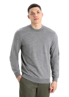 Icebreaker Merino Wool Shifter Sweatshirts for Men - Long Sleeve Crewneck Sweater - Wool and Lyocell Blend Casual Pullover