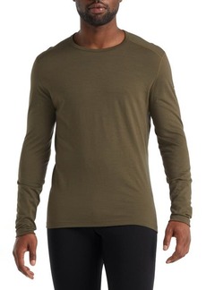 Icebreaker Oasis Long Sleeve Merino Wool Base Layer T-Shirt in Loden at Nordstrom