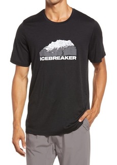 Icebreaker Tech Lite II Crewneck Graphic Tee in Black at Nordstrom