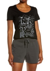 Icebreaker Tech Lite Nature Graphic Tee in Black at Nordstrom