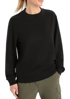 Icebreaker Women's Crush Long Sleeve Sweatshirt, Small, Black