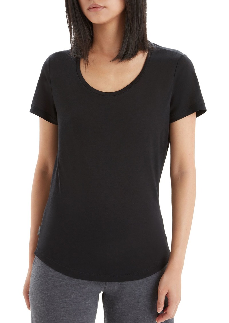 Icebreaker Women's Sphere II Short Sleeve Scoop T-Shirt, XS, Black