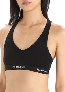 Icebreaker Women's Sprite Racerback Sports Bra, Medium, Black