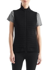 Icebreaker ZoneKnit™ Insulated Merino Wool Sweater Vest in Black at Nordstrom