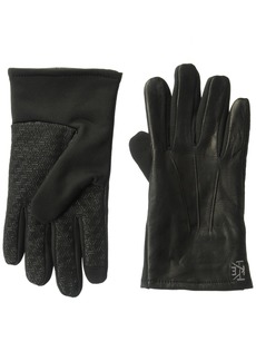 Ike Behar Men's Stretch Leather Touchscreen Gloves