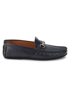 Ike Behar Leather Driving Bit Loafers