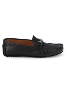 Ike Behar Leather Driving Bit Loafers