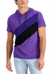 Inc International Concepts Men's Colorblocked Short-Sleeve Hoodie, Created for Macy's