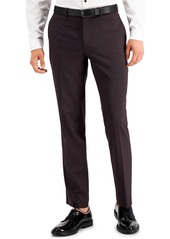 Inc International Concepts Men's Slim-Fit Purple Plaid Suit Pants, Created for Macy's
