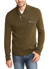 Inc International Concepts Men's Echo Shawl Collar Zip Sweater, Created for Macy's