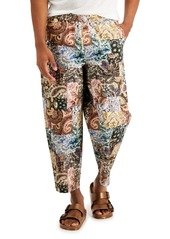 Inc Onyx Men's Paisley Patch Pull-On Pants, Created for Macy's